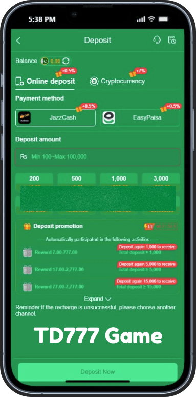 TD777 Deposit Now